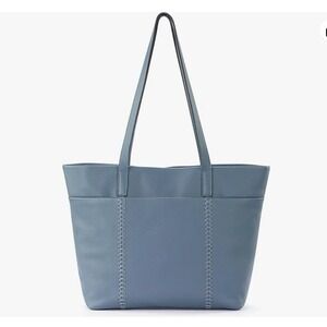 The Sak Melrose Pebbled Leather Metro Tote Bag Maritime Blue Shoulder Bag 109828